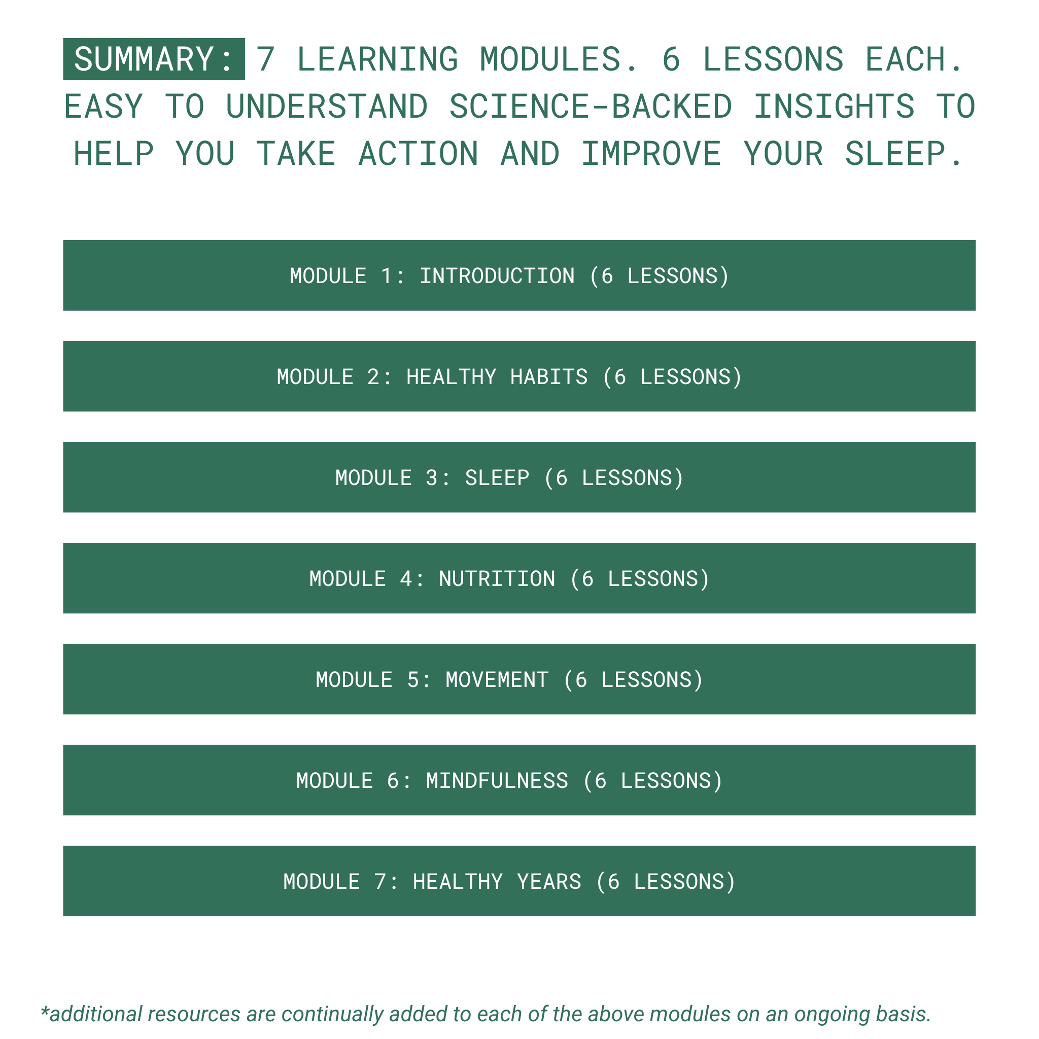 Sleep Course