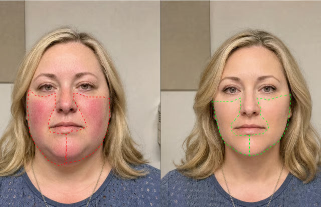 1. The first win is a less puffy face.
